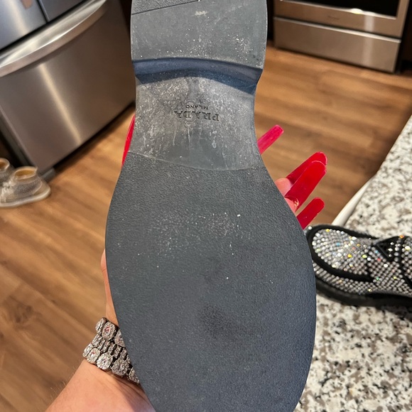 Prada Swarovski Crystal Loafers 41.5 - Picture 4 of 7